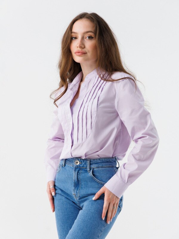 Блуза однотонна жіноча LAWA WTC02366 XS Ліловий shop (2000990574015)  Фото №0