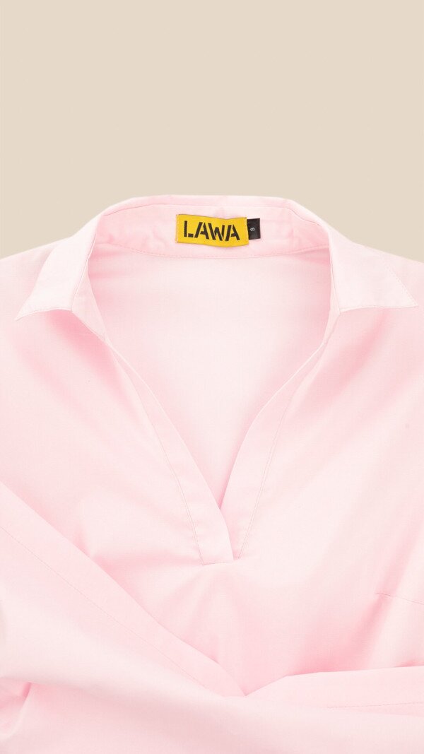Блуза однотонна жіноча LAWA WTC02465 L Світло-рожевий shop (2000999540639)  Фото №1