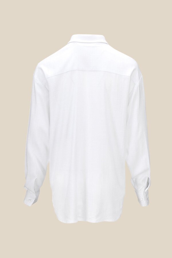 Блуза однотонна жіноча LAWA WBC02408 XL Білий shop (2000990665706)  Фото №8