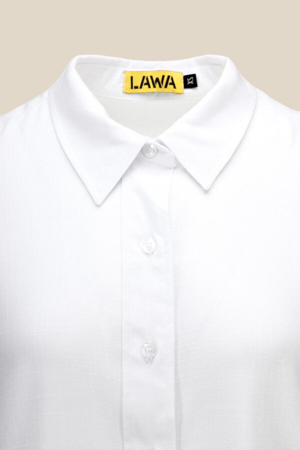Блуза однотонна жіноча LAWA WBC02408 XL Білий shop (2000990665706)  Фото №6
