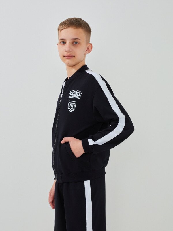 Бомбер для хлопчика LAWA P-BB02337 146 см Темно-синій shop (2000999586248)  Фото №3