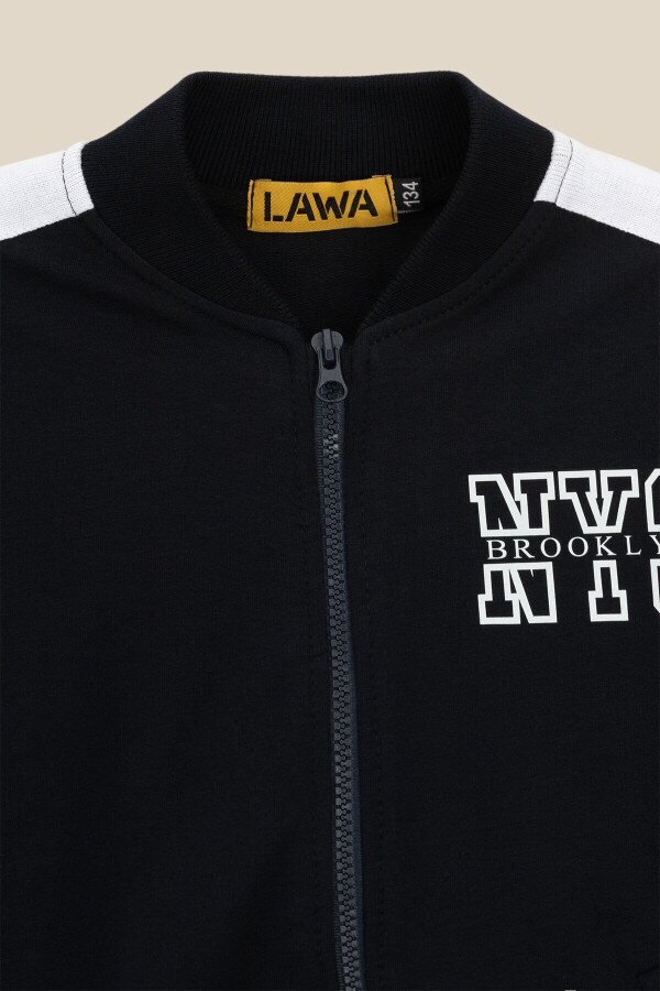 Бомбер з принтом для хлопчика LAWA P-BB02313 122 см Темно-синій shop (2000999153525)  Фото №6