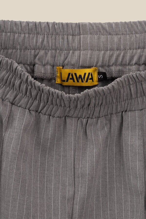 Штани прямі з візерунком жіночі LAWA WBC02447 S Сірий shop (2000990763440)  Фото №6