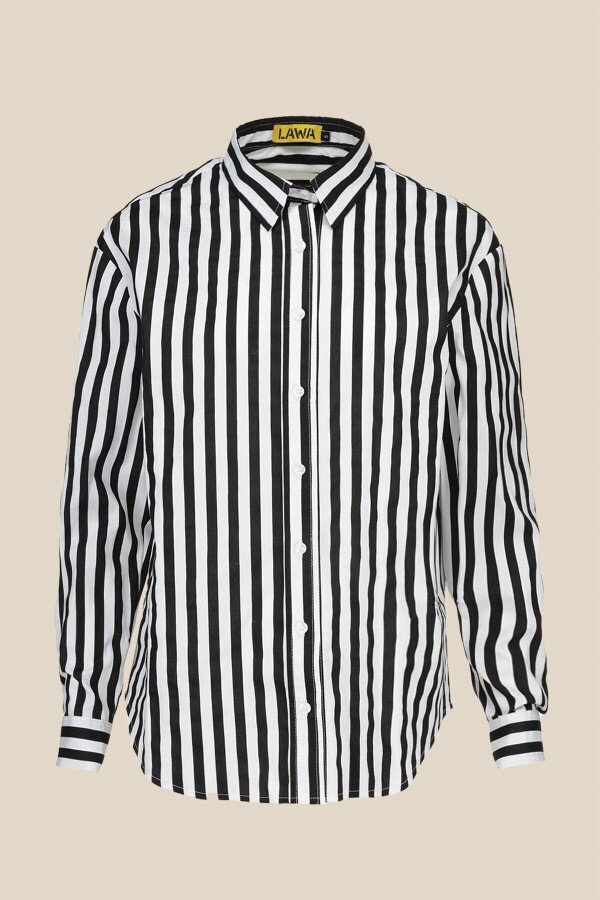 Сорочка з візерунком жіноча LAWA WTC02360 2XL Біло-чорний shop (2000990999474)  Фото №5
