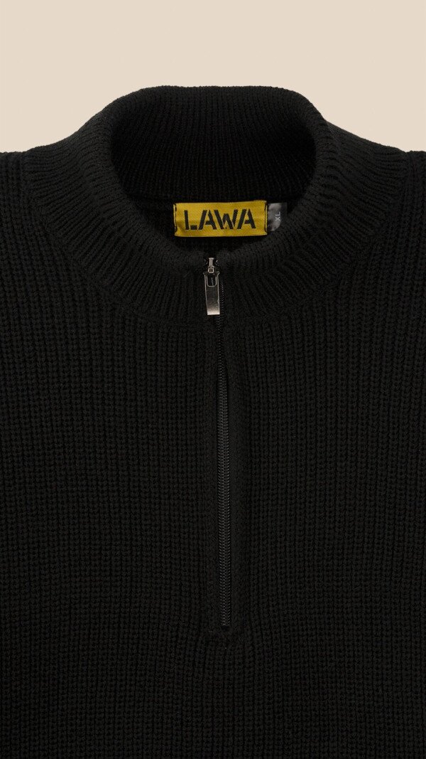 Джемпер однотонний чоловічий LAWA MBC02388 XL Чорний shop (2888000018717)  Фото №6