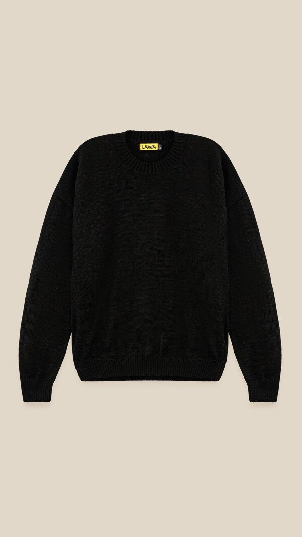 Джемпер однотонний чоловічий LAWA MBC02389 S Чорний shop (2888000018724)  Фото №6