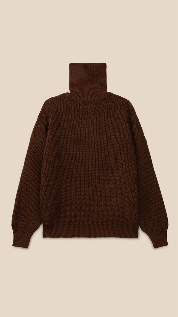Джемпер однотонний жіночий LAWA WTC02455 S Шоколадний shop (2888000019677)  Фото №9