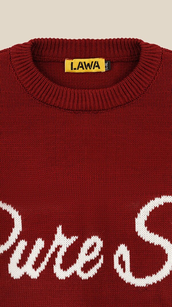 Джемпер з принтом жіночий LAWA WBC08630 L/XL Бордовий shop (2888000019080)  Фото №6