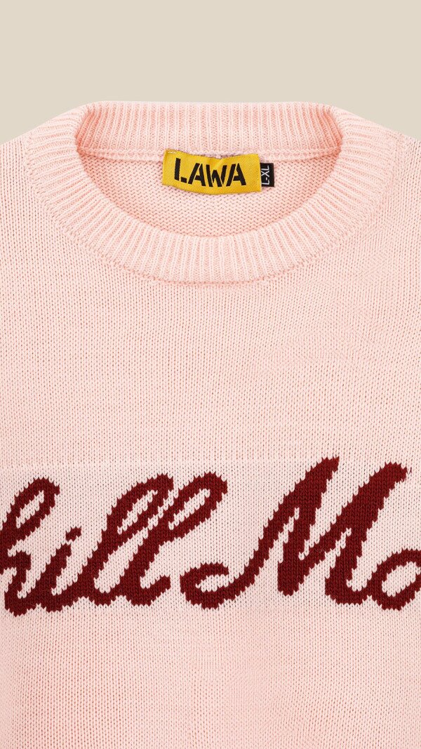 Джемпер з принтом жіночий LAWA WBC08630 S/M Світло-рожевий shop (2888000019059)  Фото №6