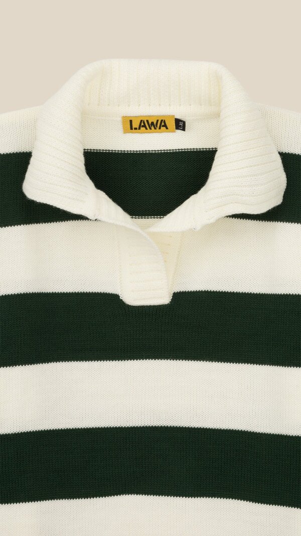 Джемпер з візерунком жіночий LAWA WTC08682 L/XL Зелено-молочний shop (2000999284588)  Фото №6