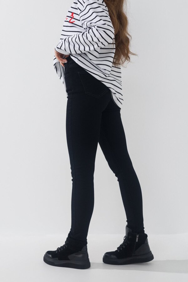 Джинси Slim Fit жіночі LAWA WBC02413 42 Чорний shop (2000990763334)  Фото №2