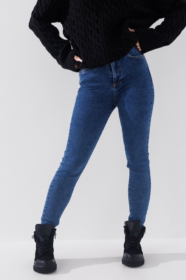 Джинси Slim Fit жіночі LAWA WBC02413 34 Синій shop (2000990750853)  Фото №2