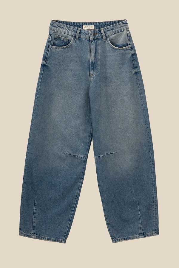 Джинси Baggy жіночі  LAWA WTC02395 32 Синій shop (2000999144073)  Фото №6