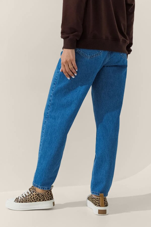 Джинси Mom Fit жіночі LAWA WBC02449 34 Блакитний shop (2000991030237)  Фото №3