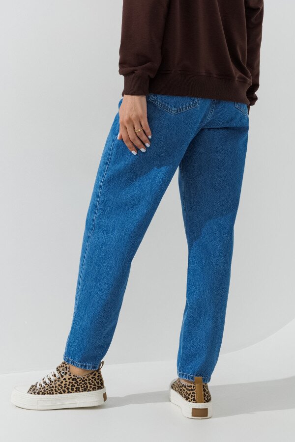 Джинси Mom Fit жіночі LAWA WBC02449 34 Блакитний shop (2000991030237)  Фото №4