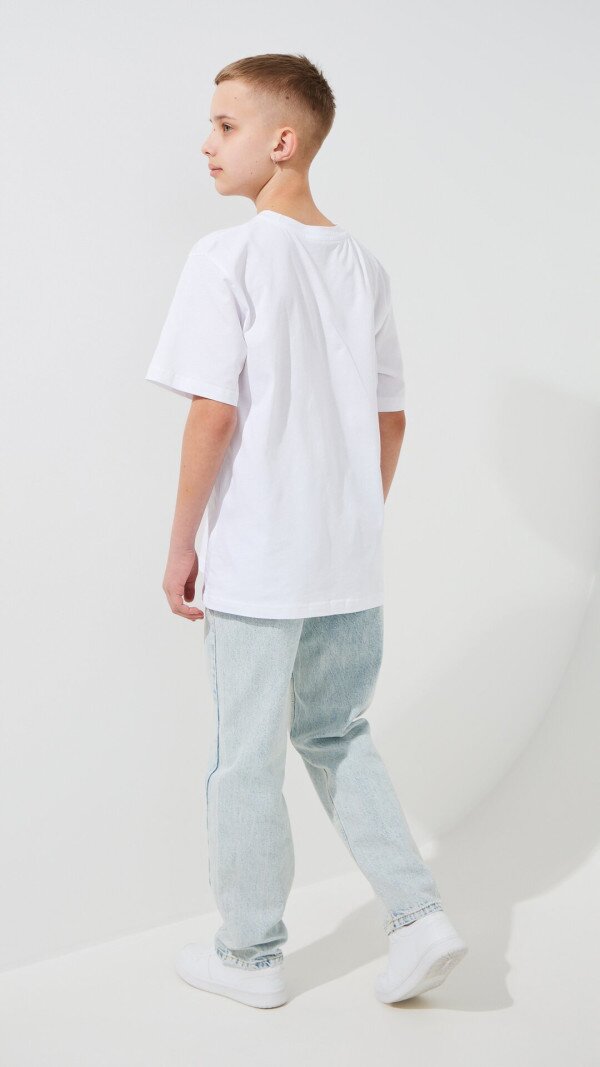 Джинси Regular для хлопчика LAWA BBC02401 140 см Блакитний shop (2000999483479)  Фото №5