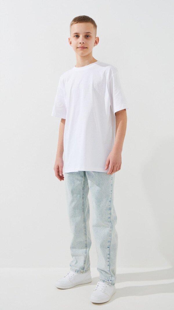 Джинси Regular для хлопчика LAWA BBC02401 140 см Блакитний shop (2000999483479)  Фото №2