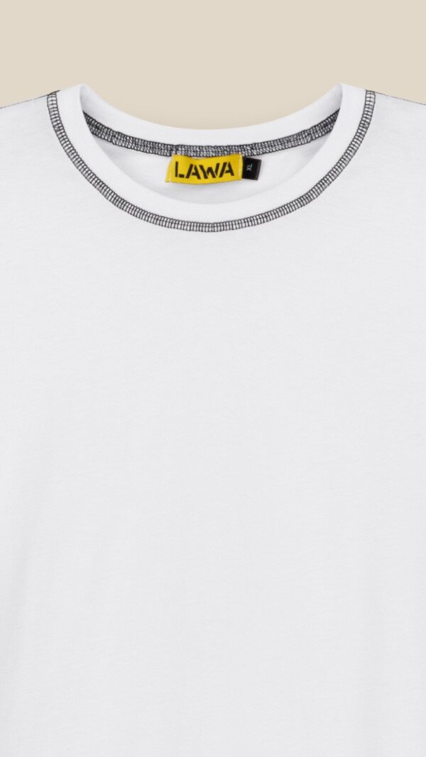 Футболка однотонна чоловіча LAWA MBC02380 XL Білий shop (2000999228506)  Фото №5