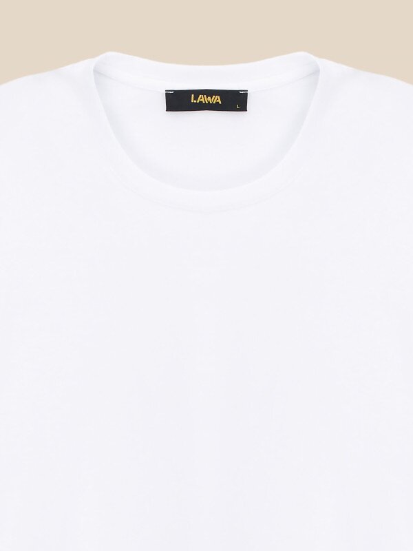 Футболка однотонна чоловіча LAWA MBC02463 S Білий shop (2000999641879)  Фото №2