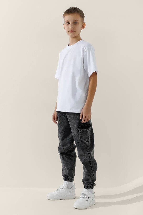 Футболка однотонна для хлопчика LAWA BBC02307 140 см Білий shop (2000991001992)  Фото №1