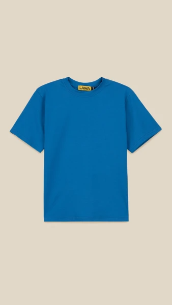 Футболка однотонна для хлопчика LAWA BBC02307 146 см Синій shop (2000999218392)  Фото №5