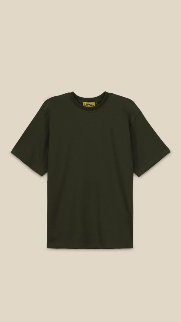 Футболка однотонна для хлопчика LAWA BBC02307 146 см Хакі shop (2000999200380)  Фото №4