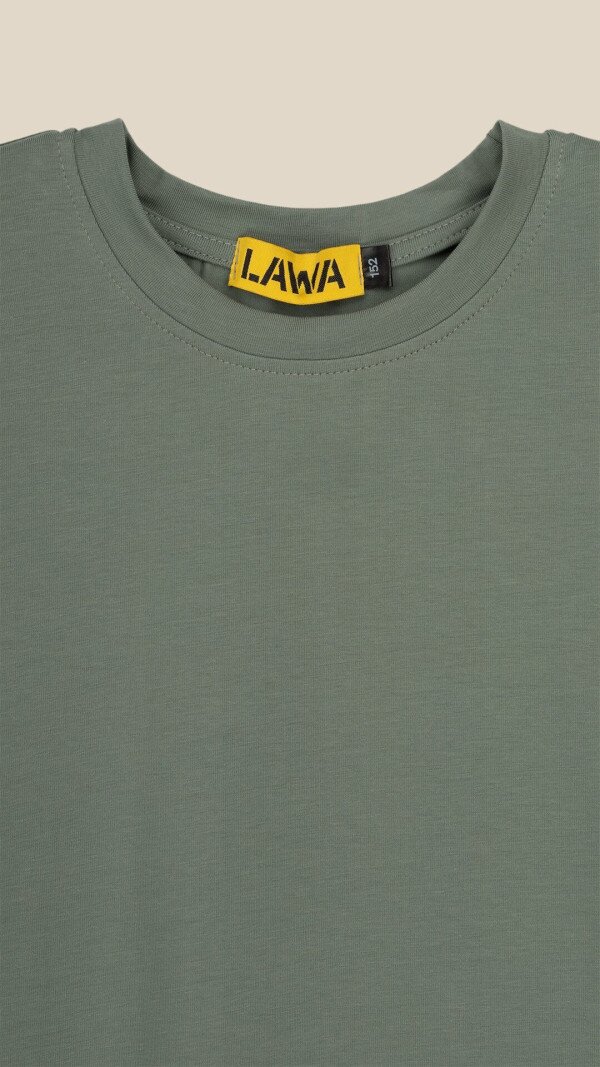 Футболка однотонна для хлопчика LAWA BBC02327 158 см Зелений shop (2000999211706)  Фото №6