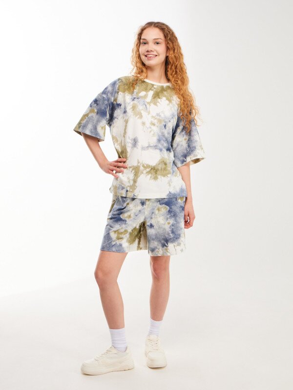Футболка однотонна жіноча LAWA K-WTC02388 XS Хакі-синій shop (2000999636707)  Фото №2