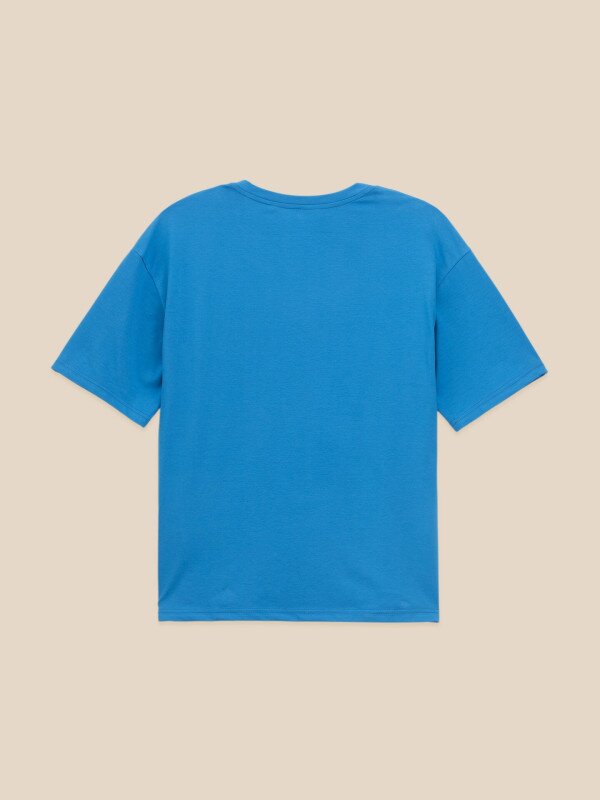 Футболка однотонна жіноча LAWA WBC0002301 2XL Синій shop (2000999614323)  Фото №6