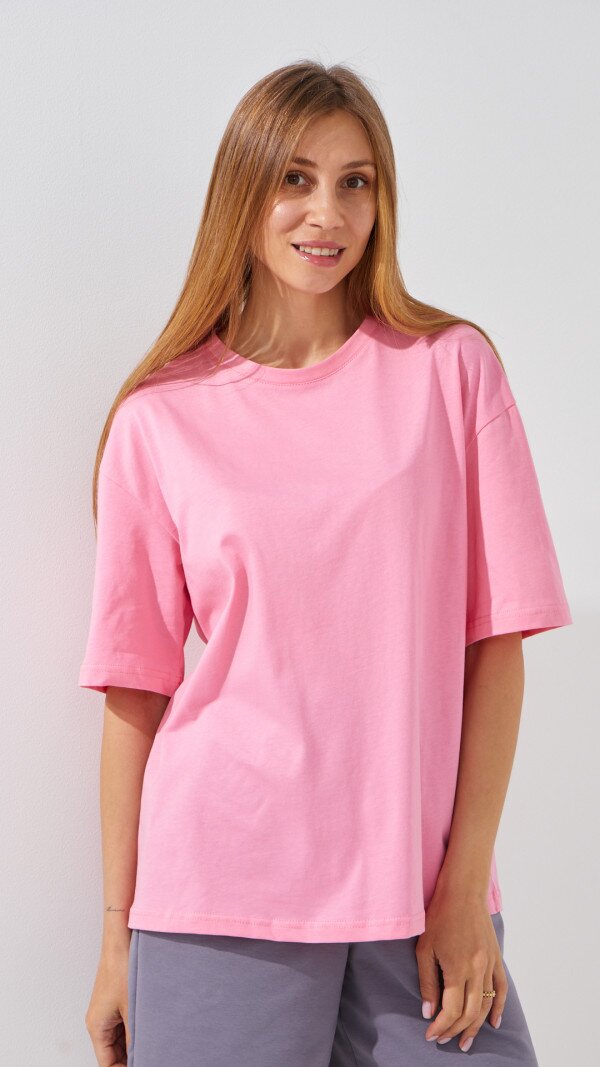 Футболка однотонна жіноча LAWA WBC02301 XS Рожевий shop (2000990437068)  Фото №0