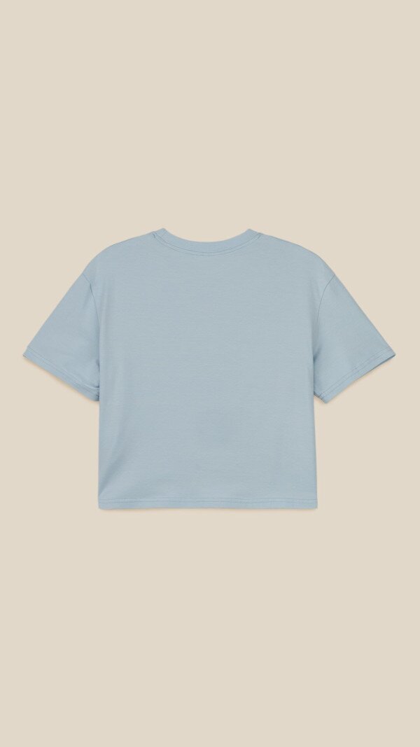 Футболка однотонна жіноча LAWA WBC02311 S Блакитний shop (2000999217401)  Фото №7