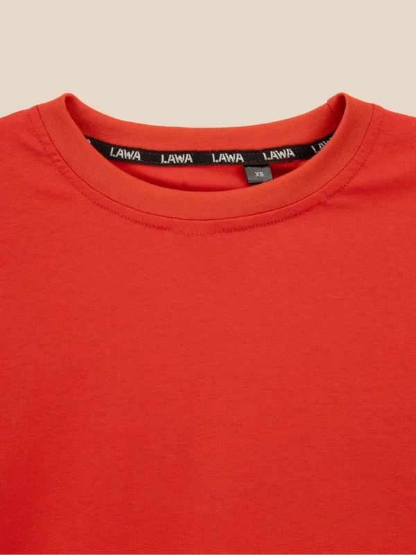 Футболка однотонна жіноча LAWA WBC02533 XL Червоний shop (2000999638107)  Фото №1