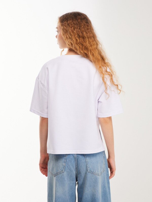 Футболка однотонна жіноча LAWA WTC02490 XS Білий shop (2000999617447)  Фото №4