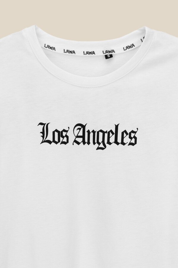 Футболка з принтом Los Angeles чоловіча LAWA P-MB02303 L Білий shop (2000990540607)  Фото №3