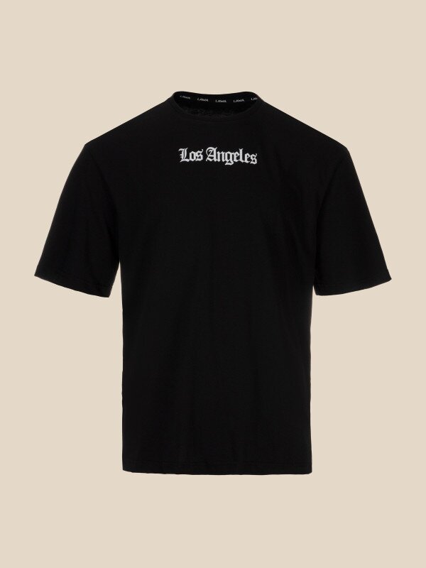 Футболка з принтом Los Angeles чоловіча LAWA P-MB02303 XL Чорний shop (2000990565686)  Фото №1