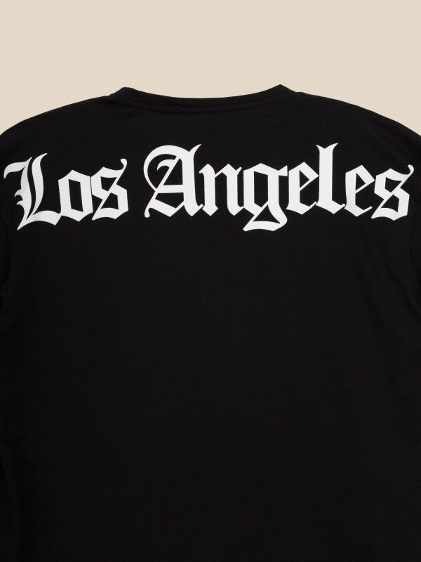 Футболка з принтом Los Angeles чоловіча LAWA P-MB02303 XL Чорний shop (2000990565686)  Фото №4