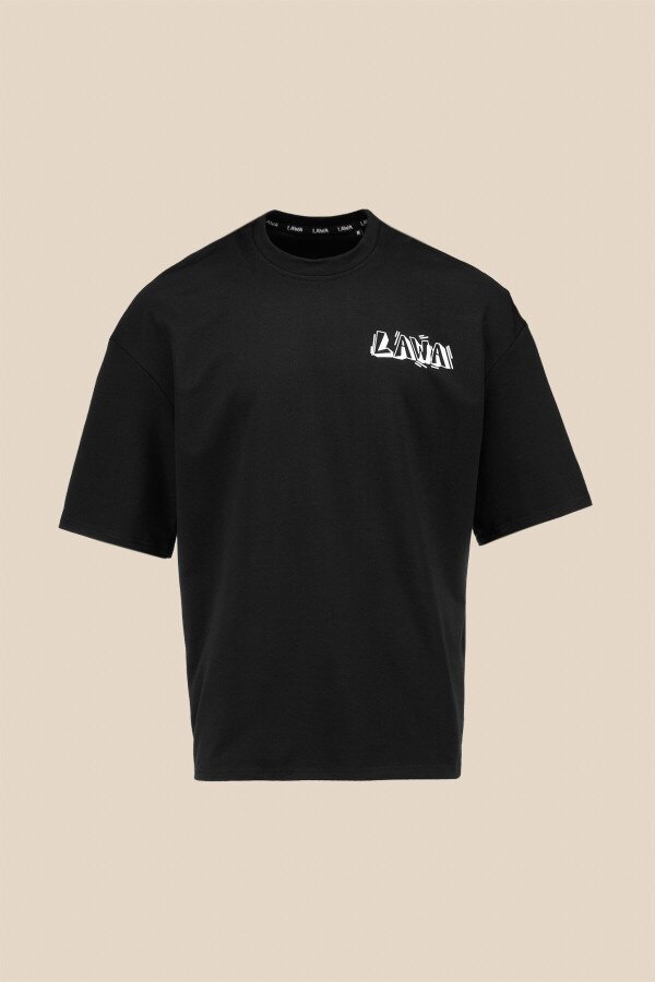 Футболка з принтом чоловіча LAWA P-MT02302 XL Чорний shop (2000990798596)  Фото №5
