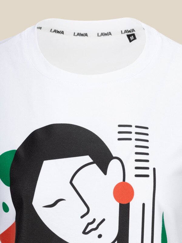 Футболка з принтом жіноча LAWA P-WB02360 XL Білий shop (2000990588821)  Фото №5