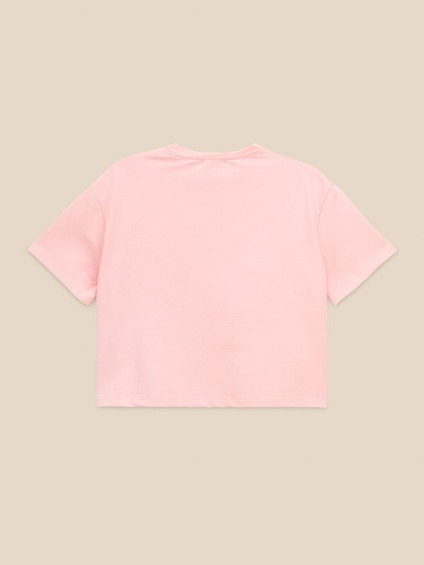 Футболка укорочена з принтом жіноча LAWA P-WB02418 2XL Рожевий shop (2000999596223)  Фото №6