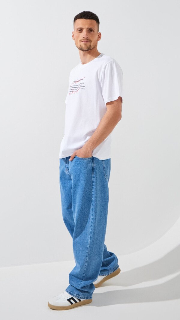 Футболка з принтом чоловіча LAWA P-MB02357 S Білий shop (2000999509414)  Фото №4