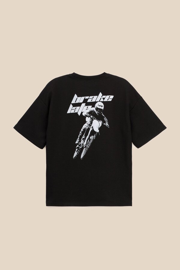 Футболка з принтом чоловіча LAWA P-MB02375 L Чорний shop (2000999588792)  Фото №2