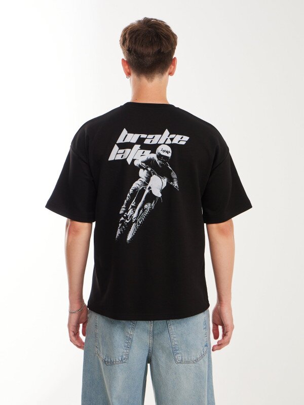 Футболка з принтом чоловіча LAWA P-MB02375 S Чорний shop (2000999588754)  Фото №3