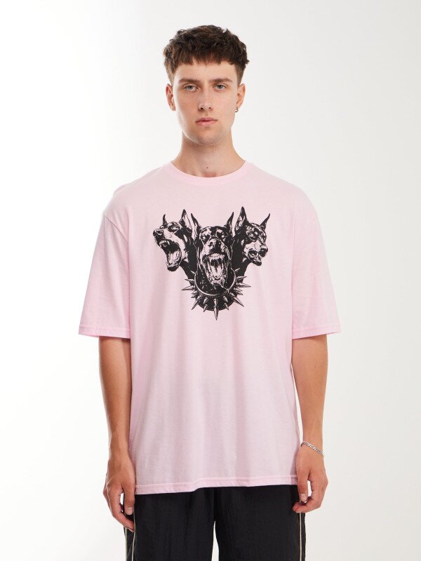 Футболка з принтом чоловіча LAWA P-MB02382 S Рожевий shop (2000999610295)  Фото №1