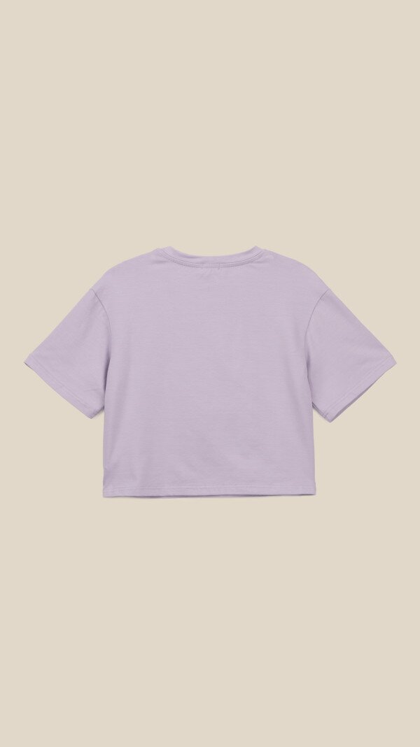Футболка з принтом для дiвчинки LAWA P-GB02318 134 см Лавандовий shop (2000999292996)  Фото №7