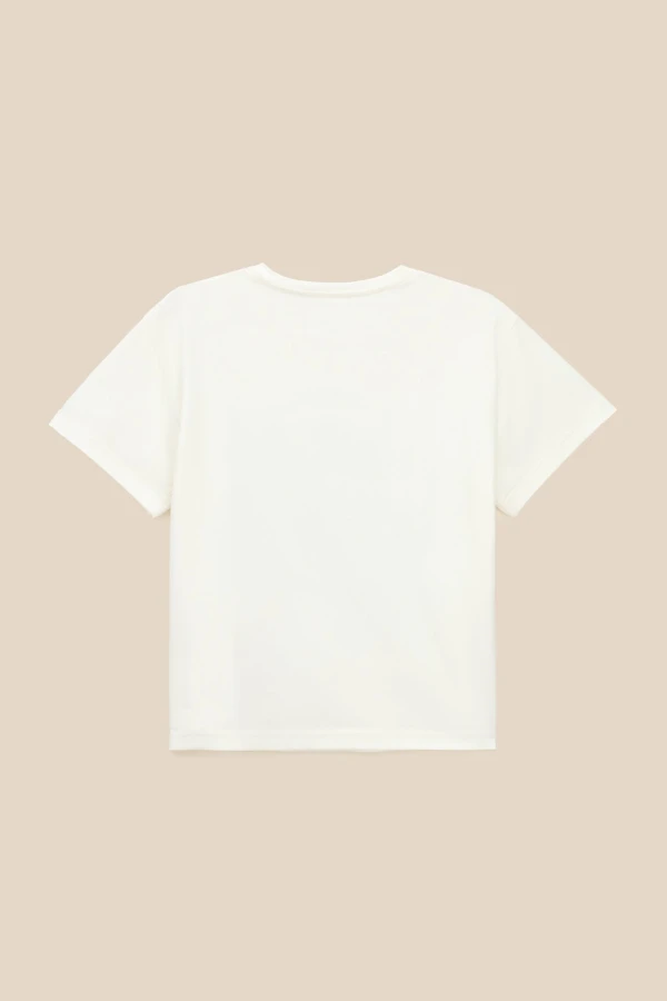 Футболка з принтом для дiвчинки LAWA P-GB02353 158 см Молочний shop (2000999633386)  Фото №6