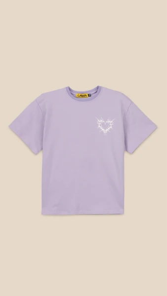 Футболка з принтом Los Angeles для дiвчинки LAWA P-GB02333 134 см Лавандовий shop (2000999229107)  Фото №6