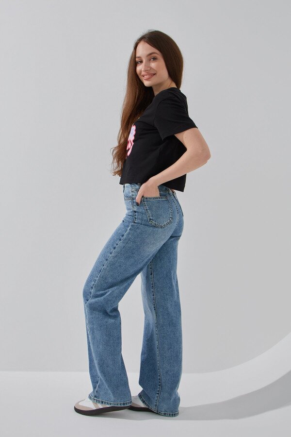 Футболка з принтом жіноча LAWA P-WB02387 XS Чорний shop (2000991069749)  Фото №3
