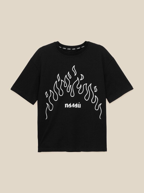 Футболка з принтом жіноча LAWA P-WB02397 XS Чорний shop (2000999138881)  Фото №6