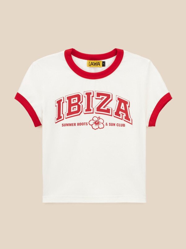 Футболка з принтом жіноча LAWA P-WT02316 XL Молочно-червоний shop (2000999667275)  Фото №5