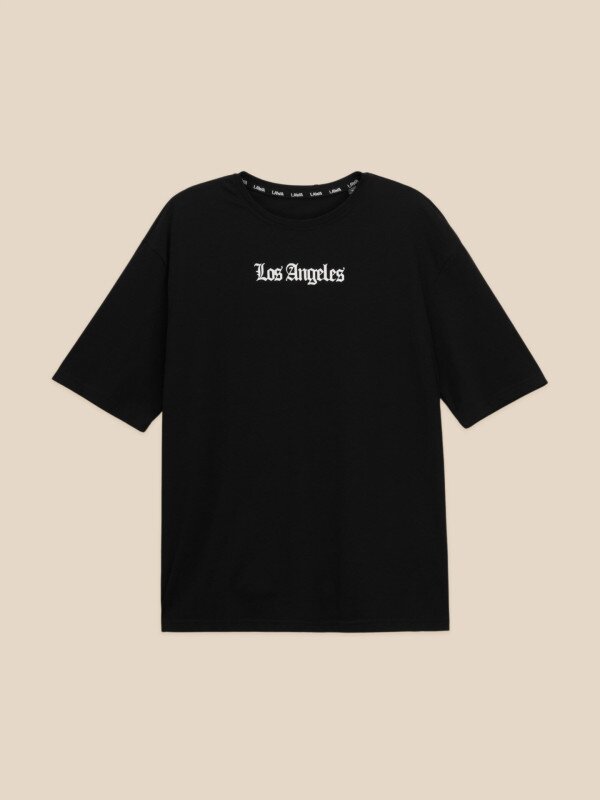 Футболка з принтом Los Angeles чоловіча LAWA P-MB02303 2XL Чорний shop (2000990565693)  Фото №1
